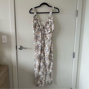 Abercrombie Floral Dress in White/Multi Color